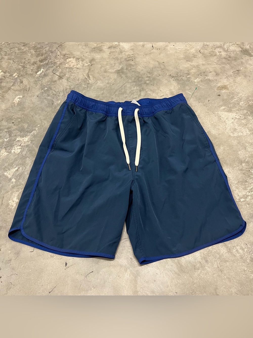Fair Harbor Board Shorts Mens Size XL Blue Lined 8" Inseam Swim Trunks Surf